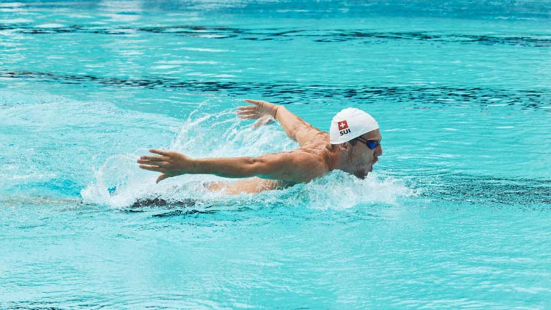 Jérémy Desplanches beim Schwimmen